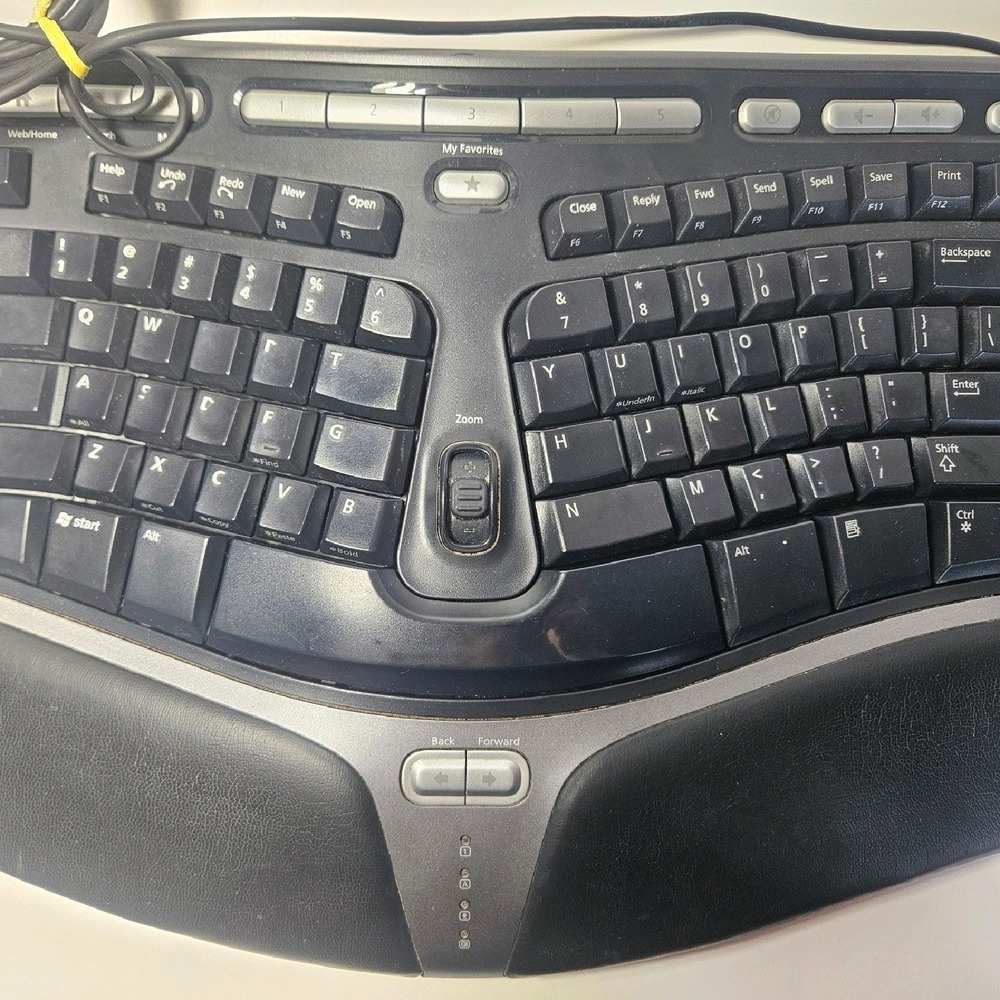 Microsoft Natural‎ Ergonomic 4000 V1.0 Wired Keyboard TESTED AND WORKS! - Picture 4 of 10
